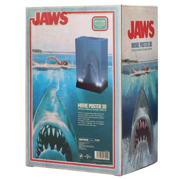 SD Toys Jaws 50th Anniversary 3D Movie Poster Light Up Diorama